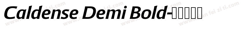 Caldense Demi Bold字体转换